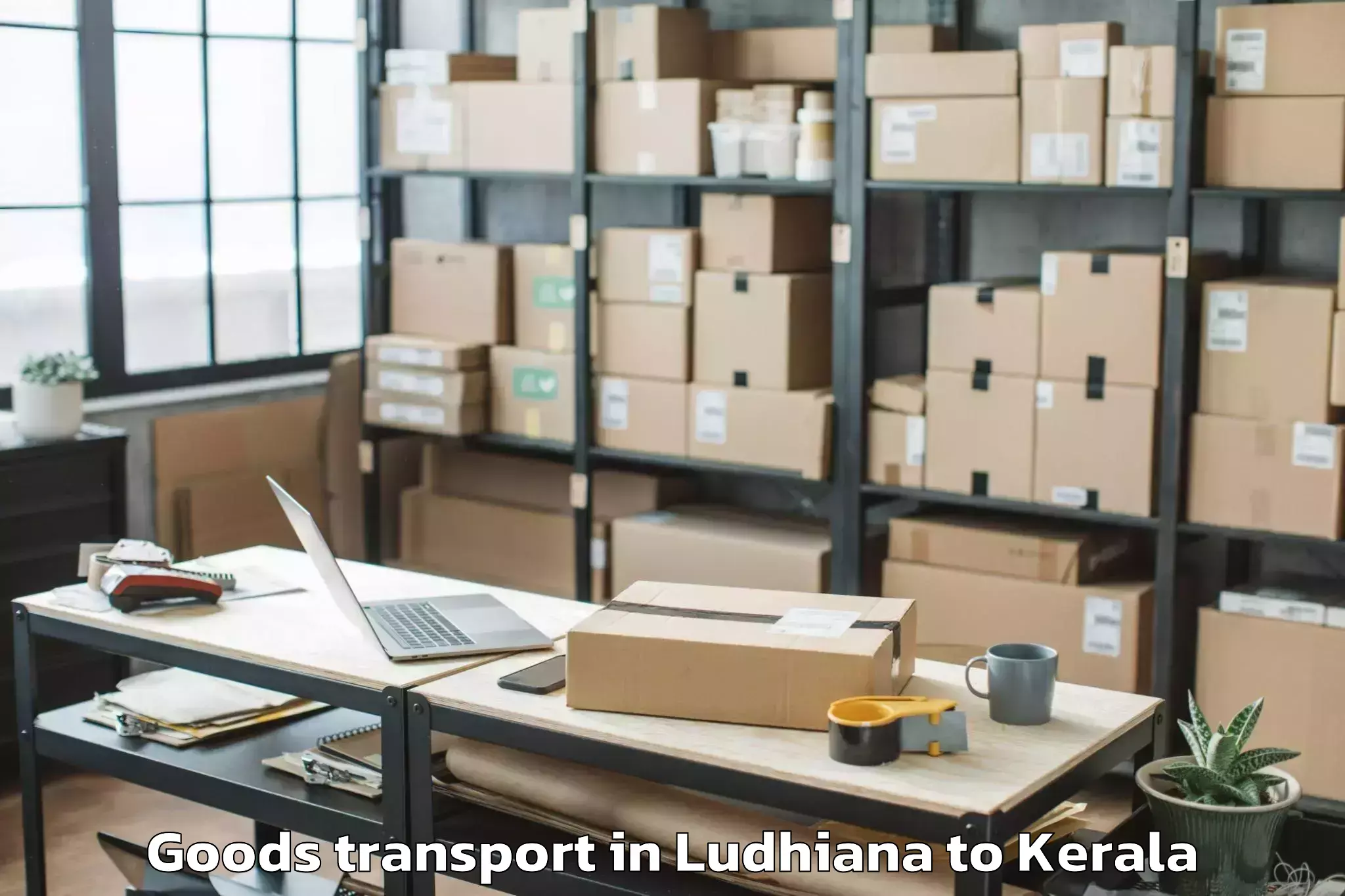 Book Ludhiana to Mall Of Joy Thrissur Goods Transport Online